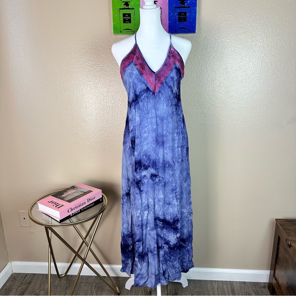 Love Stitch Dresses & Skirts - Maxi DressSleeveless Tie Dye Multicolor Summer Large Spring Sundress Beach (New)